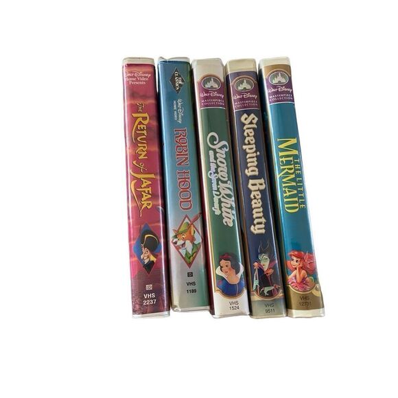 Lot Of 5 Disney Princess VHS Tapes Sleeping Beauty Snow White Vintage Movies 80s - Picture 3 of 7